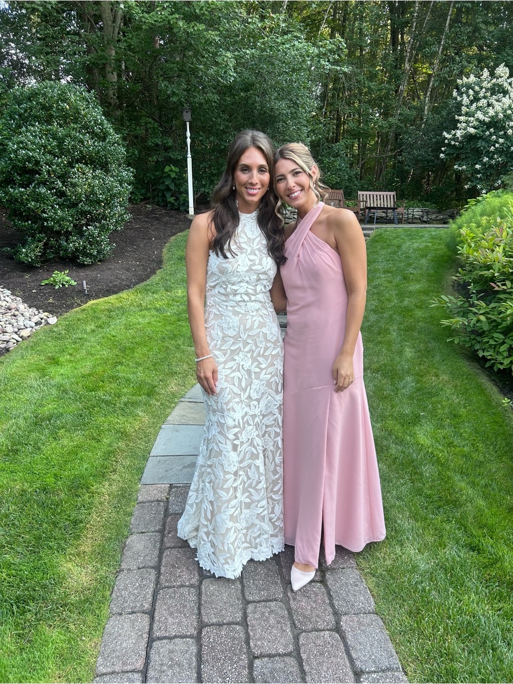 Revelry Athena Chiffon “Blushing Bride” Dress